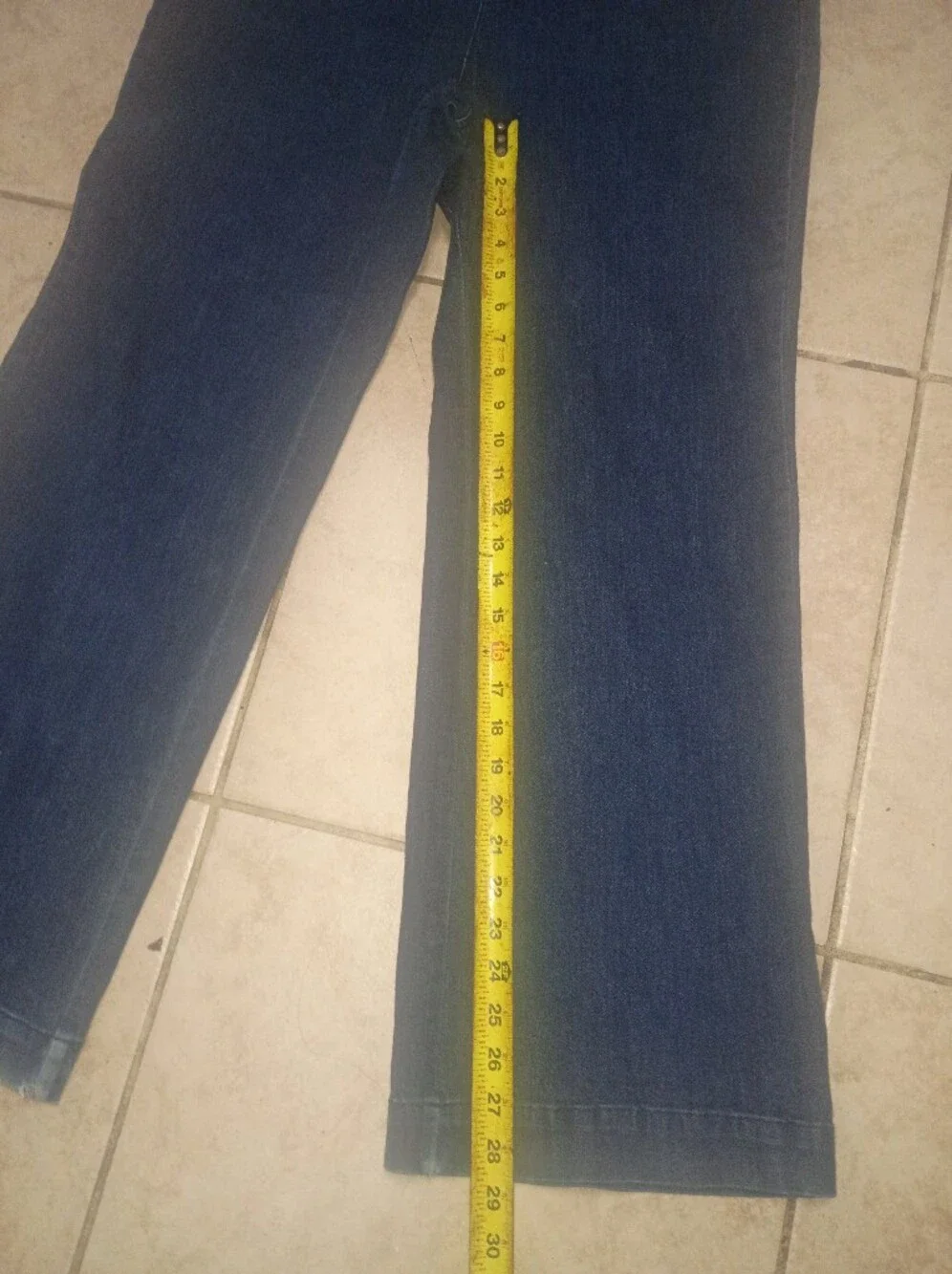 Charter Club Braided-Waist Wide-Leg Jeans in Deep Blue